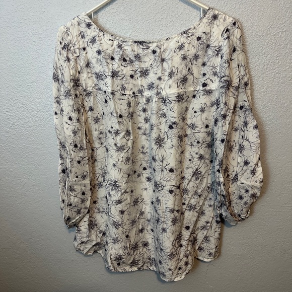 Twist and Tango long sleeve silk blend floral blouse - Picture 6 of 6